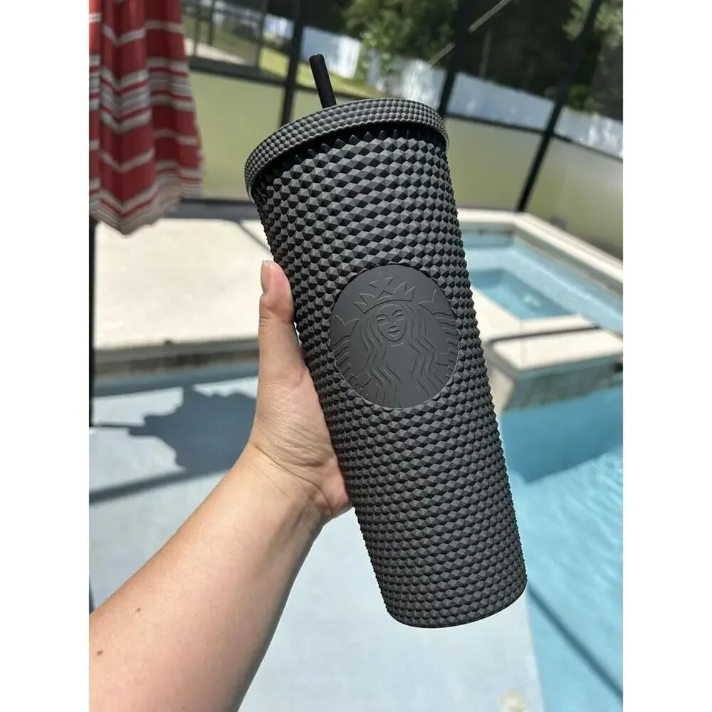 Walt Disney World x Starbucks Black 50th Anniversary Tumbler Cup Studded